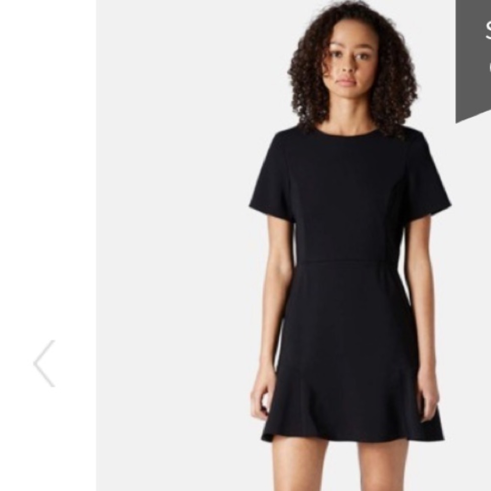 Flare crepe dress
